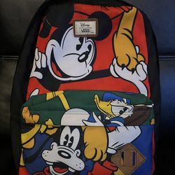 Disney Vans X Mickey & Friends Bag Backpack Rucksack Donald Duck Goofy Pluto