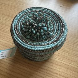 Beaded Box / Candle Holder
