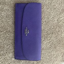 Vintage Coach Purple Wallet