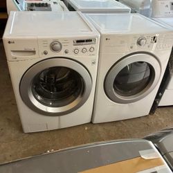 Lg Front Load Washer And Dryer Set 