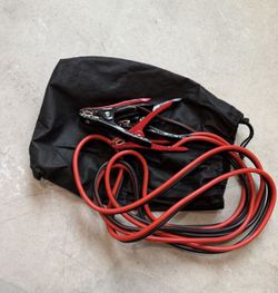 Jumper Cables And Cloth Bag