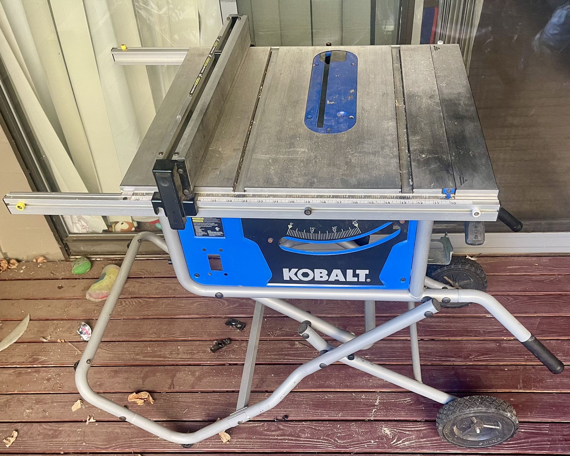 Kobalt Steel Portable/Adjustable Rolling Saw Stand (just The Stand No Saw Included)