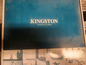 Kingston pedestal sink faucet