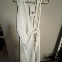 Zara Tied Wrap Dress 