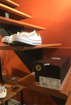Brand new Converse All Star Low White 9.5 and 9 Women’s 8 and 7.5 Brand New In Box