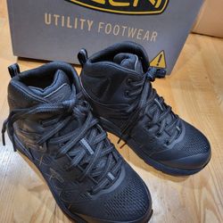 KEEN Utility Women's Vista Energy Mid Height Composite Toe Work Shoe 7 M Black 