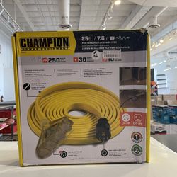 25 fts. 30 Amp 125/250-Volt Fan-Style Flat Generator Extension Cord….100437