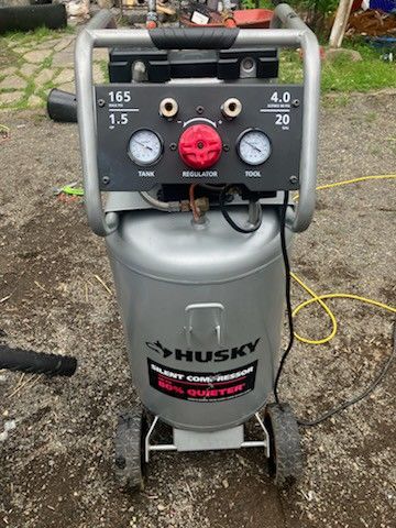 Husky 20 gallon Quieter Air compressor