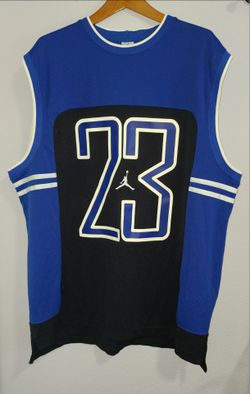Jordan Brand #23 Basketball Jersey Mens 3XL Blue Black Mesh Sleeveless Shirt