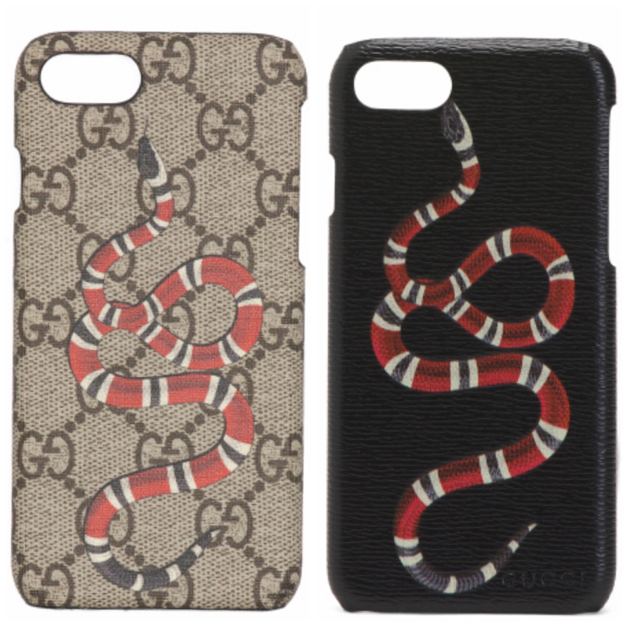 GUCCI iPhone 7 and 8 Leather Phone Cases 