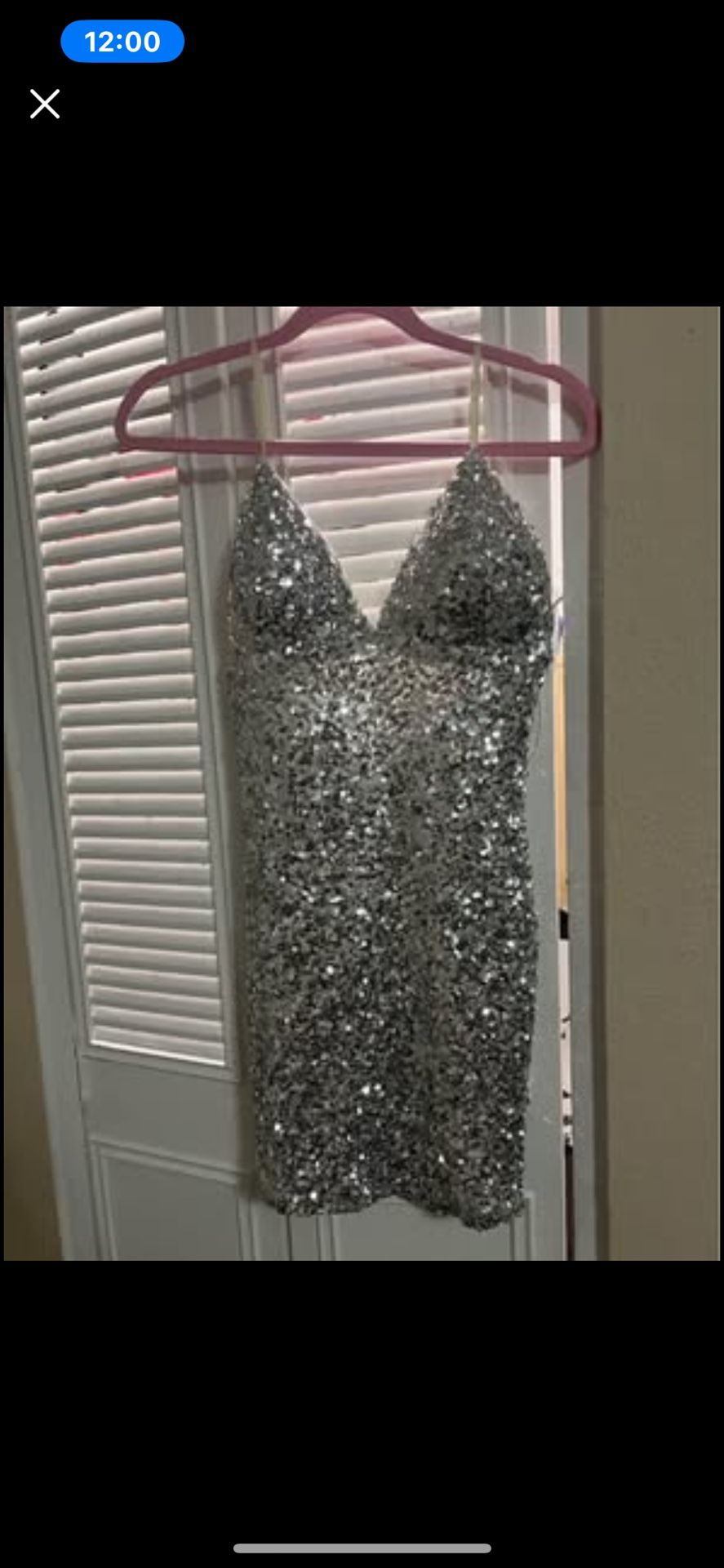 Getting The Vibe Sequin Mini Dress (Fashion Nova) size Large