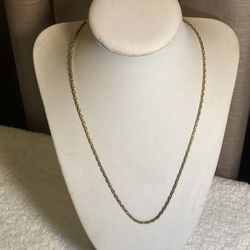 Vintage Monet Gold Tone Chain Necklace
