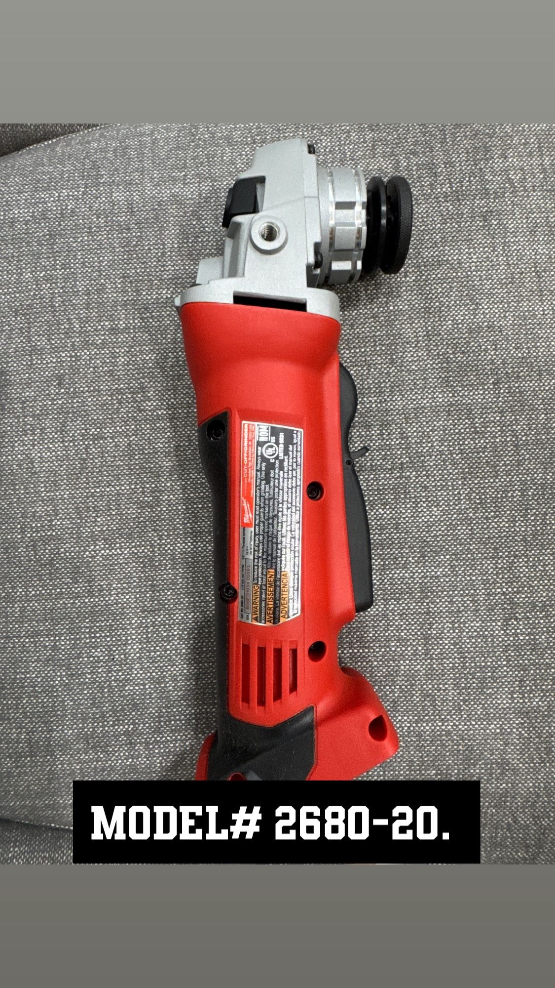Milwaukee Grinder Tool Only