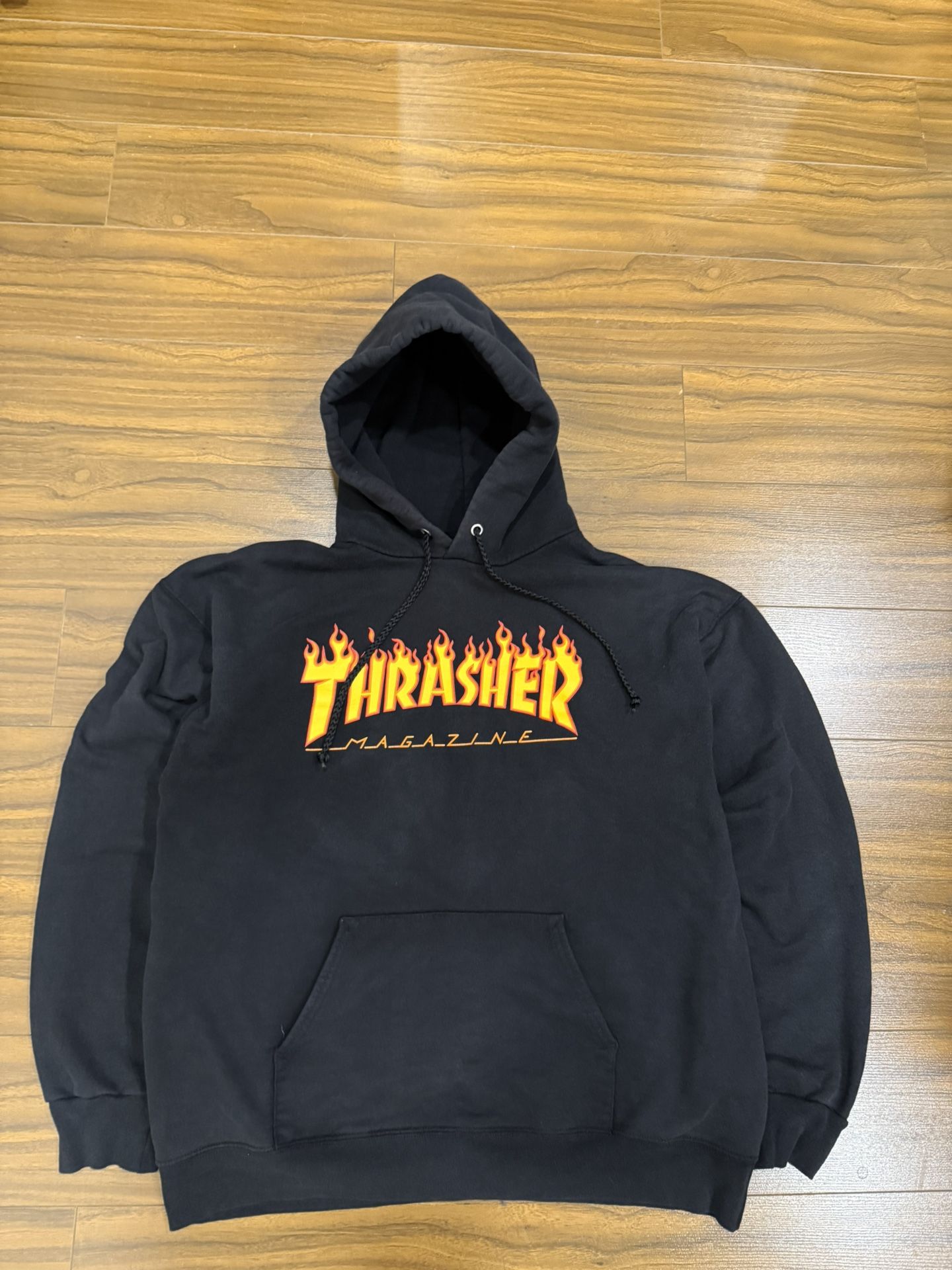 Vintage Thrasher Magazine Hoodie Flame Logo Men’s Size Medium