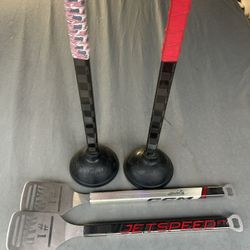 Hockey Stick Spatulas for Fathers and Hockey Stick Toilet Plungers 
