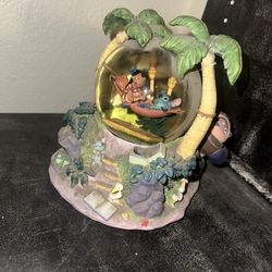 Disney Lilo & Stitch "Ohana" light-up collectible snow globe. 
