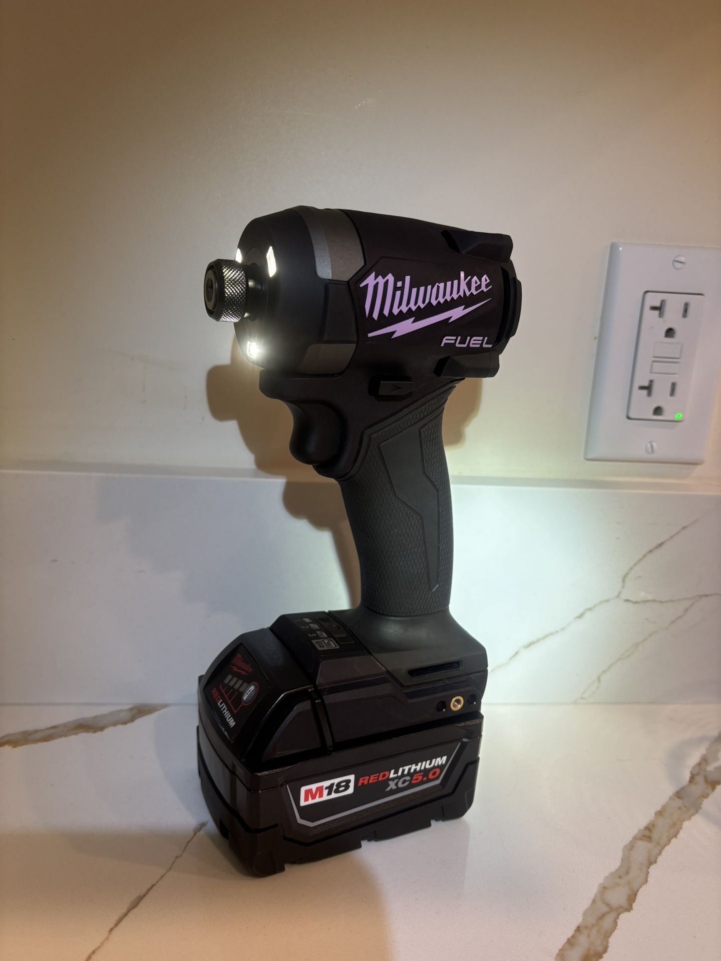 Milwuakee m18 fuel impact driver midnight purple