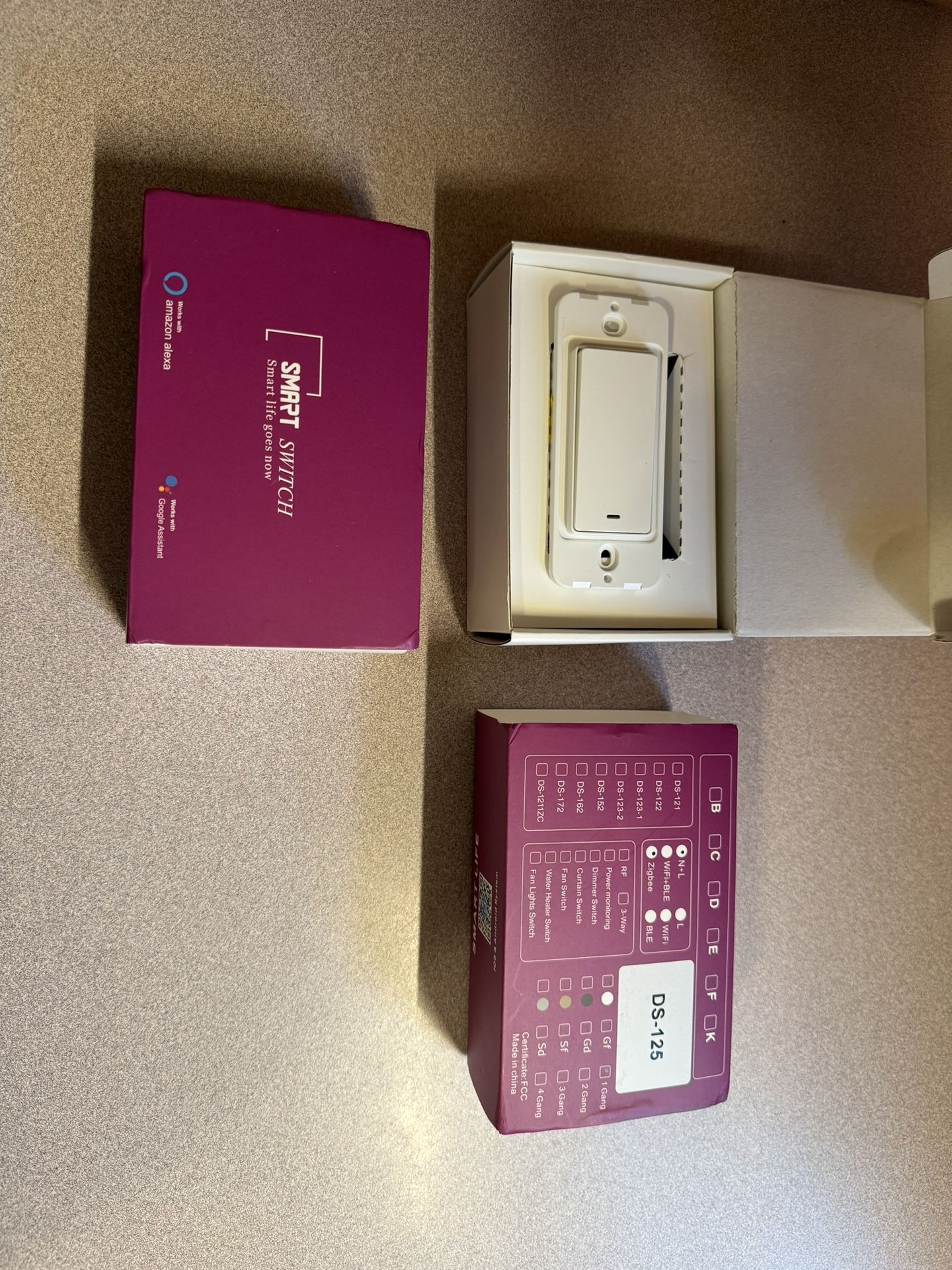 Two Zigbee smart switches