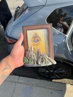 Universal Studios Harry Potter Hogwarts Castle Resin Photo Frame New