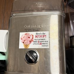 Cuisinart 2 quart ice cream maker