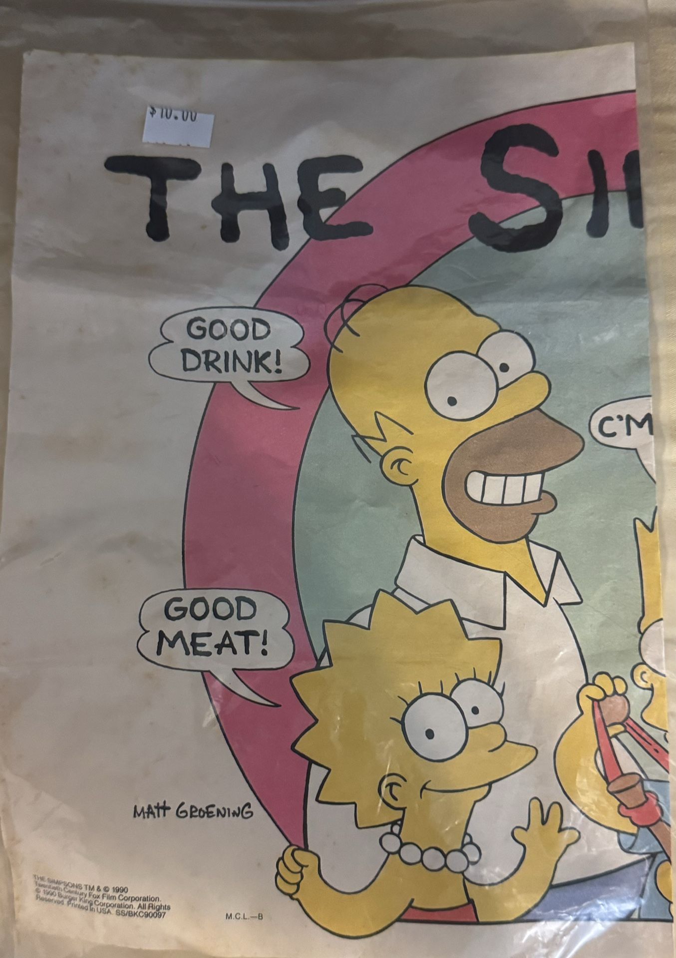 1990 Simpson paper mat