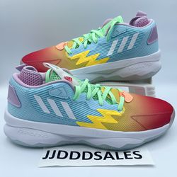 Adidas Dame 8 Multicolor Rainbow Basketball Shoes HQ1272 UNRELEASED Men’s Sz 11  New