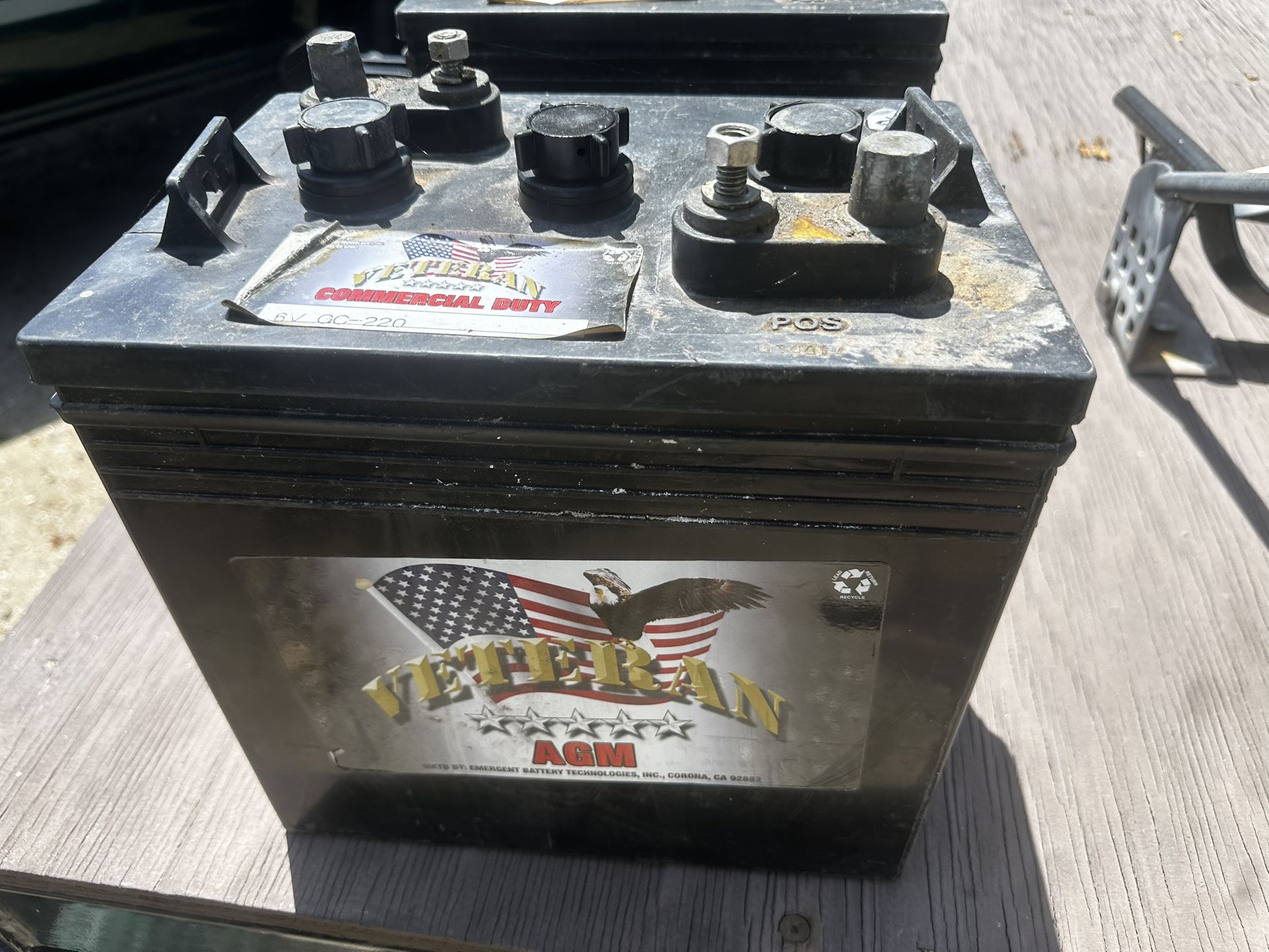 Two 6 Volt Batteries