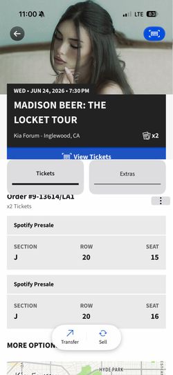 Madison Beer Tickets