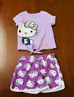Hello Kitty babygirl purple two piece outfit