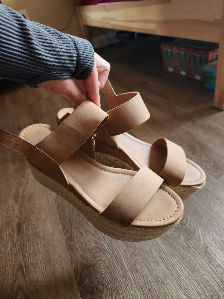 Brown Platform Wedges