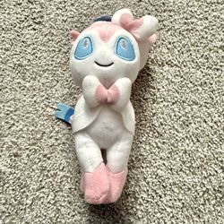 Pokemon Center SYLVEON Fairy Eevee Plush Stuffed Animal Toy Figure Doll