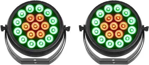 JMAZ Radiant Par HEX19 Lighting DJ Package - 2 Pack