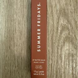 Brand New Summer Fridays Lip Butter Balm in Iced Coffee