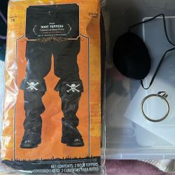 Boot Wraps w/eye patch and hoop earring 