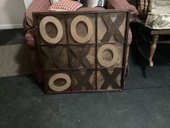 Stained Tic Tac Toe Board 24” x  24”