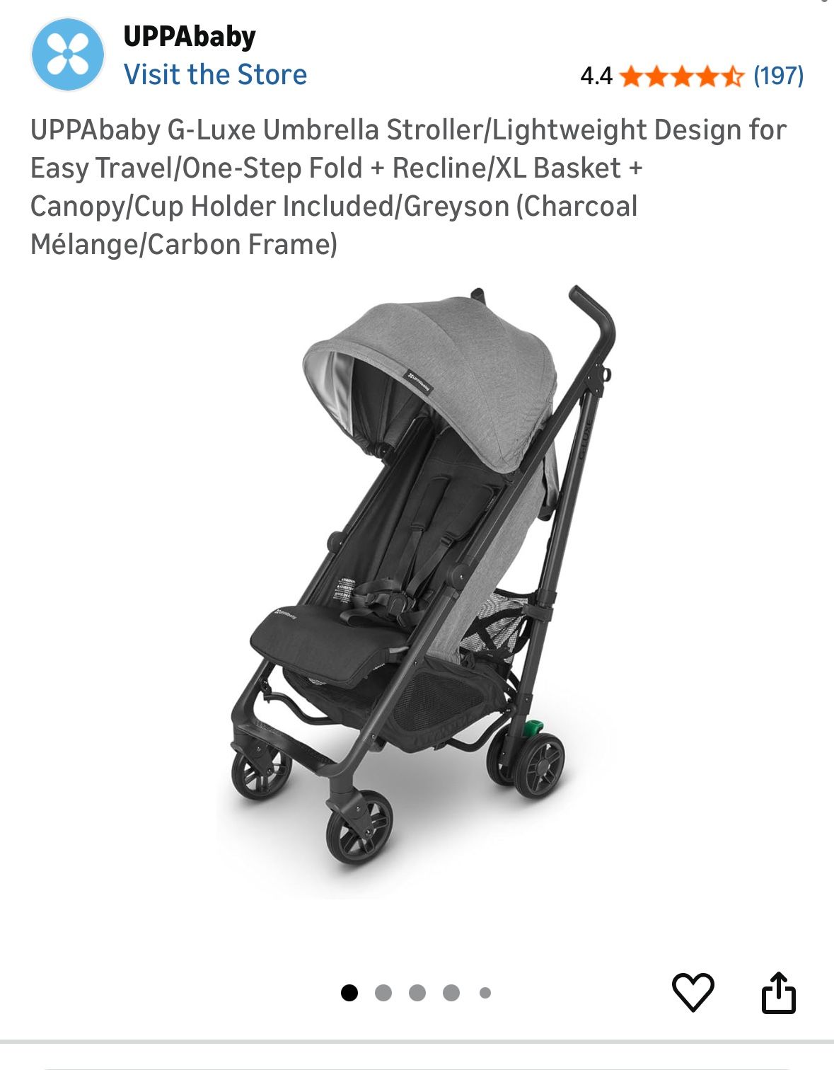 New! Uppababy Gluxe Stroller