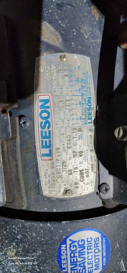 ($250 OBO) Leeson 1 HP TEFC Electric Motor – Barely Used – 1725 RPM – 115/230V