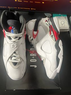 Jordan 8 White True Red Size 9