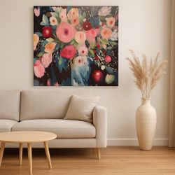 Carrie Schmitt 2010s “Follow The Roses” Large Canvas Print, 36x36