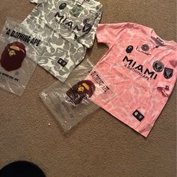 Bape x Miami jersey tees