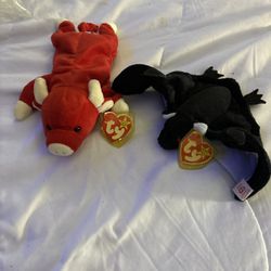 Ty Beanie Babies Lot Of 2 Rare Collectibles