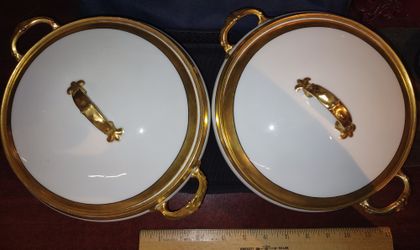 Vintage Limoges Serving Bowls With Lids