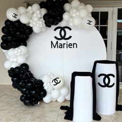 Custom event backdrops balloons props +
