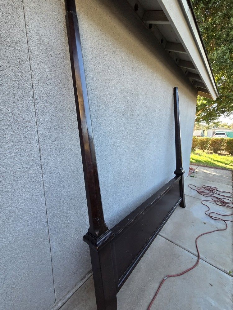 California King Bed Frame Used..with Canopy