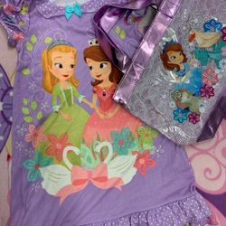 Sofia The First PJ Dress And Hand Bag 