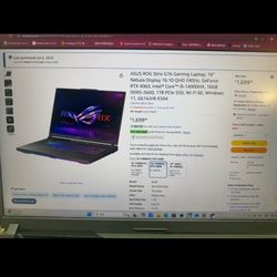 ASUS  ROG Strix G16(2024) I9-14900HX RTX4060 New+full Box