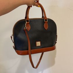 Dooney And Burke Leather Purse With Strap