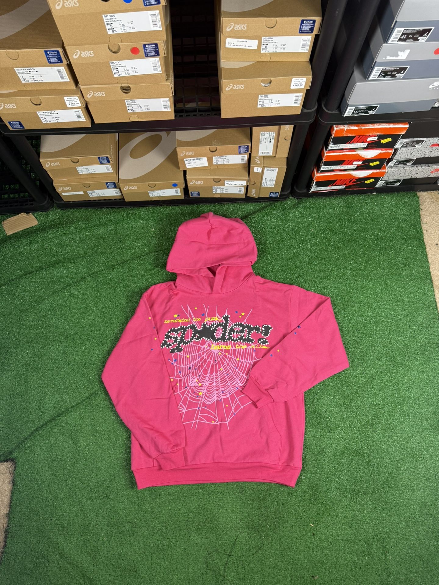 Pink Sp5der Hoodie *LARGE*
