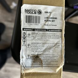 🔧 Matco Tools 3-Piece Locking Pliers Set – NEW (SMLP3)