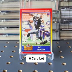 🏈 (6) RB Bo Jackson Cards